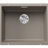 Blanco Lavello a una vasca SUBLINE 500-U Total Black 2523439 finitura tartufo da 53x46 cm - Sottotop