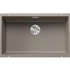 Blanco Lavello a una vasca SUBLINE 700-U Total Black 2523449 finitura tartufo da 73x46 cm - Sottotop