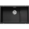 Blanco Lavello a una vasca su due piani SUBLINE 700-U Level Total Black 2523538 finitura antracite da 73x46 cm - Sottotop