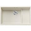 Blanco Lavello a una vasca su due piani SUBLINE 700-U Level Total Black 2527172 finitura soft white da 73x46 cm - Sottotop