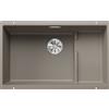 Blanco Lavello a una vasca su due piani SUBLINE 700-U Level Total Black 2523545 finitura tartufo da 73x46 cm - Sottotop