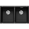 Blanco Lavello a due vasche SUBLINE 350/350-U Total Black 2523574 finitura antracite da 75x46 cm - Sottotop
