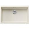 Blanco Lavello a una vasca SUBLINE 700-U Dark Steel 4527173 finitura soft white da 73x46 cm - Sottotop