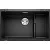 Blanco Lavello a una vasca SUBLINE 700-U Level Platinum 5526004 finitura nero da 73x46 cm - Sottotop