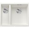 Blanco Lavello a una vasca dx con vaschetta SUBLINE 340/160-U Platinum 5523562 finitura bianco da 55x46 cm - Sottotop