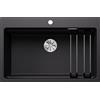 Blanco Lavello a una vasca ETAGON 8 Dark Steel 4525893 finitura nero da 78x51 cm - Sopratop