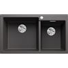 Blanco Lavello a una vasca sx con vaschetta PLEON 9 1527638 Stainless Steel finitura grigio roccia da 86x50 cm - Sopratop