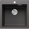 Blanco Lavello a una vasca PLEON 5 Total Black 2521669 finitura grigio roccia da 51x51 cm - Sopratop