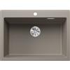 Blanco Lavello a una vasca PLEON 8 Total Black 2523050 finitura tartufo da 70x51 cm - Sopratop