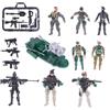Abaodam Modelli Soldato Militare in Plastica, Set 9 Pezzi per Ragazzo Ragazza | Aspetto Realistico, Materiale Sicuro, Adatto ai Piccoli, per Ambientazioni Veicoli da Gioco