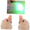 ERINGOGO Luce per Pollice Super Brillante in Plastica per Ragazzo Ragazza Beige | Coppia per Festa, Copre Piccole Imperfezioni, Comoda da Indossare, Effetto Luminoso Sul Dito Colore Casuale