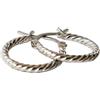 SANICO SRL BJT990 ORECCHINI BRAIDED HOOP STAINLESS STEEL