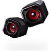 SureFire Gator Eye altoparlante Nero, Rosso Cablato 2,5 W