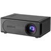 OEM Mini proiettore, risoluzione Full HD 1080P, realizzato in plastica leggera, con dimensioni di proiezione regolabili, supporta la funzione di mirroring dello schermo tramite cavo. Dimensioni: 15 cm x 10 cm x 5 cm