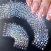 Lilbitty 30 fogli di adesivi per unghie aurora, adesivi per unghie autoadesivi con fiori 3D, adesivi per unghie aurora luna stella per nail art, design per unghie con cuore a foglia