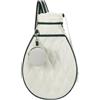 Baoblaze Borsa Tennis Donna Borsa Racchetta Spalla Tasca Accessori Tracolla Lunga per Trasporto Tessuto Oxford con Trapuntatura Adatta per Allenamento Campo Palestra, Array, 象牙白, 20L以下
