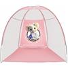 Fzaqwen Rete da Golf Rete Allenamento Golf Tenda Pratica Golf Rete Golf Bersaglio Pratica Sicura con Poliestere E Tessuto Oxford Montaggio Rapido Adatta per, Rosa, Topo Bianco Rosa