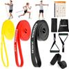 ZOVRIXIA Set Elastici Fitness e Palestra, Bande Elastiche con Maniglie e Porta