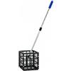 LOVIVER Dispositivo di Raccolta Palline Collettore Palline Tennis Tavolo Cesto Grande Capacità Manico Estensibile Struttura Leggera Acciaio Inox E Cordino, Quadrato