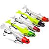 East Rain PVC Shad Soft Bait con Jigheads(opzione luminosa 4 dimensioni)
