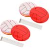 SWOOMEY 12 Pezzi Portachiavi Catarifrangente a Forma di Pallavolo in PVC Compatto e Luminoso per Zaini Scolastici e Escursioni Notturne, Accessorio di Sicurezza Riflettente per Studenti