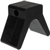 BRIGHTFUFU Marine Bow Stop Trailer Boat Trailer Bow Stop V Style Nero, Supporto Stabile 2 Pollici per Yacht e Kayak