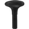 TEHAUX Manico Dritto per Pagaia Kayak Regolabile in Pvc Nero | Antiscivolo, Ricambio Leggero per Surf e Navigazione, Accessorio Versatile per Pagaie e Tavole