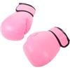Kichvoe Guantoni da Boxe per 8 Oz, Guantoni da Sparring in Pelle Pu e Spugna, Rosa, per Ragazze, per Kickboxing e Allenamento al Sacco