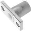 MAGICLULU Supporto per Scalmo T in Acciaio Inox, Argento, per Barca