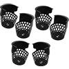 BESTYASH 6 Pezzi Tasche da Tavolo per Biliardo, Drop Pockets per Tavolo da Biliardo e Snooker, PVC Nero, 16x14x11cm, Accessorio per Club e Gioco