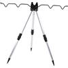 Phefop Staffa per Treppiede per Canna da Pesca Mini Supporto per Treppiede Restringente in Lega di Alluminio con Telaio per Asta Multi-slot per 5 Canne Supporto per Asta da Mare