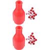 HAKIDZEL 2 Set Dadi da Gioco per Biliardo in Plastica Rossa Accessori Biliardo Pillole Numerate Portatile Domestici e Club