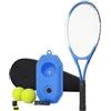 Baoblaze Tennis con Base Cordino Palla Nastro Presa Borsa Materiale Plastica E Lega di Alluminio per Singolo Ritorno Stabile E Trasporto Facile Adatto per Parco Campo