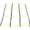 FOMIYES Scala di Agilità Sportiva 9 Quadrati Pieghevole in Pp Giallo | Rope Design Portatile, Allenamento Outdoor e Solitaria, Setup Istantaneo e Facile da Riporre