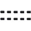 SHERCHPRY Punte Freccia in Gomma Nere 8mm, 10 Pezzi per Allenamento
