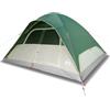 QJBSAVVA Tenda da Campeggio a Cupola 6 Posti Verde 334x273x190 cm