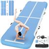 FBSPORT Tappetino Airtrack, alto 20 cm, spessore 4 m, tappetino da ginnastica con pompa ad aria, tappetino da allenamento con borsa per il trasporto, tappetino da ginnastica per casa, all'aperto, yoga