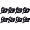 TOVINANNA Clip Guida Cavo Bici in Lega di Alluminio con Base Adesiva 8 Set