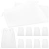 ULTECHNOVO 10 Pezzi Borsa Scarpe Coulisse Non Tessuto, Bianca 40x30 Cm