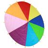 Tonysa Paracadute Arcobaleno Multicolore per Giochi per Bambini e Giochi All'aperto, Tessuto Oxford Resistente per attività di Cooperazione di Squadra, 1 unità (3 Metri / 9,8 Piedi)