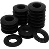 GLEAVI 20 Pezzi Anelli Antigoccia per Pagaia Kayak e Paddleboard in PVC Nero Installazione Facile e Alta Efficienza Blocco Acqua per Kayak e Canoa