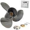 QIKIRUO Elica in acciaio inox 13 1/4x17,13 1/2x14,13 1/2x15,13x17 per motori fuoribordo Yamaha 60HP/70HP/75HP/80HP/85HP/90HP/100HP/115HP/130HP- 15 Dente-RH (15 Dente-RH 3 1/4 x17)