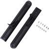 Luxshiny 2 Pezzi Pedale per Kayak Pedale per Canoa in Plastico Nero per Barca da Pesca e Kayak Accessorio Pratico e Conveniente All'aperto