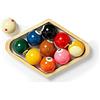 YRU 2 1/4 inch Palle da Biliardo, American 9 Ball Resina Macchie e Strisce Bigliardo Palla Set