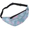 NUOBESTY Marsupio Sportivo Running Oxford 300d Blu, Cintura Elastica Regolabile, per Smartphone, Chiavi e Monete, Outdoor ed Escursionismo