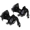 MAJORMENCH Scarpe Pattinaggio Ruote Lampeggianti, Roller Skates in Pvc Nero, Luce Automatica, Sicure, per Bambini e Ragazzi