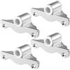 Fabater 4 Pezzi Supporto per Scalmo in Acciaio Inox 316, Boccola per Scalmo con Gambo da 1,27 Cm Montaggio Laterale Angolare for Yacht