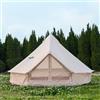WaldWander Tenda a campana per famiglie campeggio spaziosa 4 m yurta con alzacristallo, grandi tende glamping per 4-6 persone, 4 stagioni Oxford Canvas Rifugio