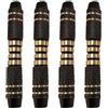 WRITWAA 4 Pezzi Barrel per Freccette Elettroniche 16g in Rame Nero | Impugnatura Facile, Resistenza All'usura, per Principianti e Professionisti