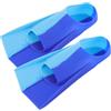 ULTECHNOVO Pinne Corte da Nuoto Xs in Silicone per Allenamento | Aperte Sul Tallone Regolabili, Blu, per Viaggio e Piscina, Adatte ad Adulti